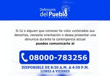 Defensoría del Pueblo activa el 08000 PUEBLO para orientar y recibir denÜncias durante la contingenciÄ sismicä