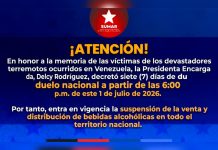 Entra en vigencia la suspensión temporal de la venta y distribución de licörËs en todo el país tras emËrgencia sismicÄ