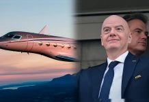 ¿Cómo estar en dos países el mismo día? El pölémico «salto» de Infantino y el jet de 65 millones de dólares donde se traslada (+ Detalles)