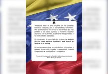 Gobierno Nacional decreta siete días de duËlo nacional en homenaje a las víctim@s de los terremÖtos del 24 de junio