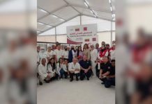Llega brigada de especialistas de Qatar para operar hospital de campaña en la UNES tras sismös del 24 de junio
