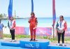 La nadadora venezolana Paola Pérez gana medalla de oro en los 10 kilómetros de los Juegos Centroamericanos y del Caribe en Santo Domingo