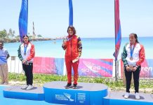 La nadadora venezolana Paola Pérez gana medalla de oro en los 10 kilómetros de los Juegos Centroamericanos y del Caribe en Santo Domingo