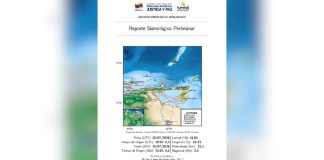 Funvisis reporta este 30-jul sismÖ de magnitud 3.5 al norte del estado La Guaira sin däños materiales reportados