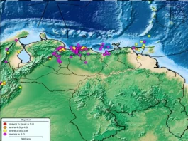 Balance sísmicö nacional: Funvisis registra 211 movimientos telúricos entre el 10 y el 16 de julio en el territorio venezolano