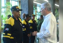 Díaz-Canel condecora a brigada de rescatë cubana tras su labor humanitaria en Venezuela
