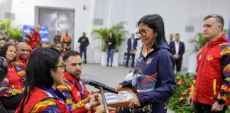 Presidenta Delcy Rodríguez recibe a las delegaciones nacionales tras su destacada participación en las citas deportivas internacionales (+ Fotos)