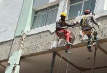 Avanzan los trabajos de reparación estructural en el edificio Belair para garantizar el retorno seguro de 80 familias