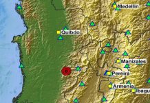 Servicio Geológico Colombiano registra un sismö de magnitud 4.2 en la misma zona del reciente terremotö