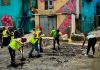 Inspeccionan trabajos de recuperación en la quebrada La Maracucha tras desbordamientös por lluvias