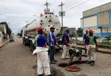 Intensifican plan de mantenimiento de drenajes en Punta de Mata ante llegada de las lluvias
