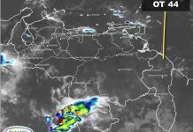 Inameh prevé lluvias y descargas eléctricas por paso de la Onda Tropical Nro. 44 este 28 de agosto