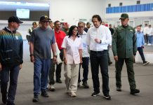 Delcy Rodríguez inspecciona los terminales temporales de Maiquetía tras los sismos de junio de 2026 (+ Fotos)
