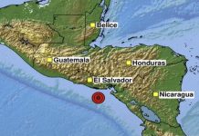 Registran sismø de magnitud 5,5 con epicentro en Chirilagua, El Salvador