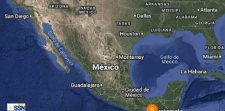 Registran sismø de magnitud 5.8 en las costas de Chiapas, México sin reportar dañøs