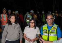 Presidenta Delcy Rodríguez supervisa labores de despeje vial tras fuertes lluvias en Caracas (+ Detalles)