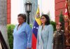 Presidenta Delcy Rodríguez recibe con honores a la primera ministra de Barbados Mia Mottley (+ Fotos)