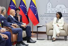 Delcy Rodríguez encabeza reunión de trabajo con altos ejecutivos de la corporación italiana Eni (+ Fotos)