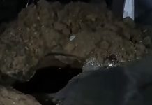 Deteriorö del sistema de aguas negras destruye la capa asfáltica en sector residencial de Coro (+ Video)