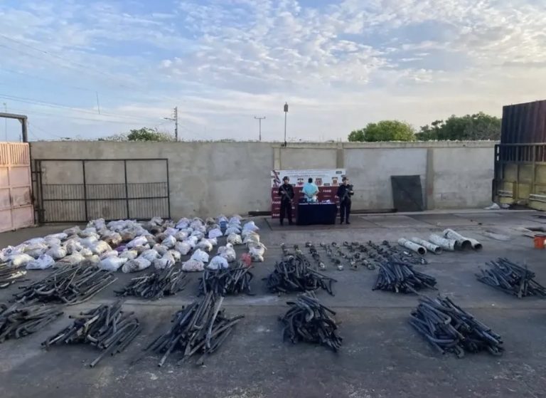 Incautan 5.000 kilos de material estratégico de Pdvsa ocultos en un doble fondo en Creolandia 