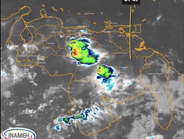 Inameh: Paso de la onda tropical Nro. 45 activará lluvias con descargas eléctricas en gran parte del país 
