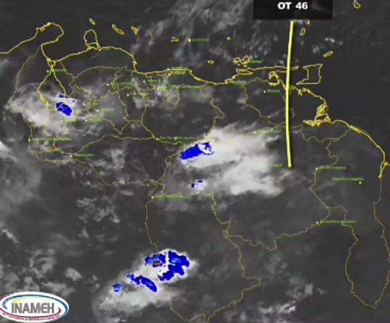 Inameh prevé precipitaciones de intensidad variable en gran parte del territorio nacional este sábado 5 de septiembre 