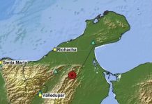 El Servicio Geológico Colombiano confirmó un evento sísmicø de magnitud 3,6 registrado en la zona limítrofe entre Venezuela y Colombia