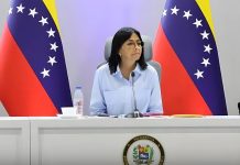 Delcy Rodríguez anunció un crecimiento económico del 7,14% en Venezuela y un incremento del 50% en el ingreso laboral