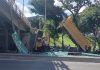 Camión impacta contra el Distribuidor Las Gaviotas y genera fuerte retención en la Valle-Coche