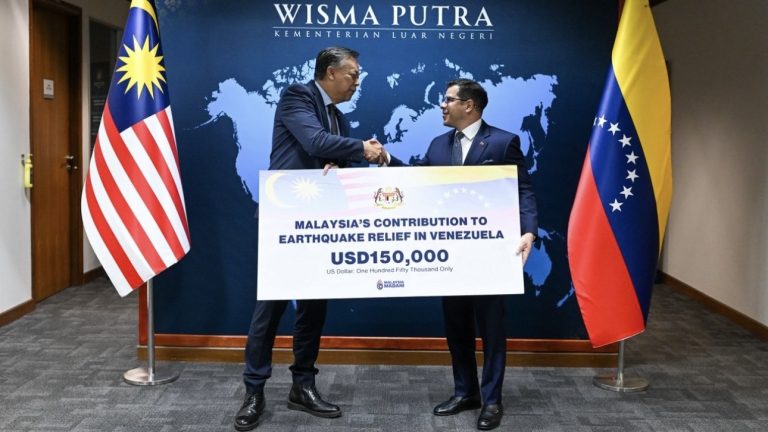 Malasia otorga 150 mil dólares a Venezuela para la reconstrucción tras los sismøs de junio