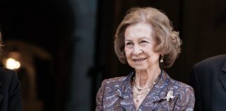 La reina Sofía recibe las llaves de la ciudad Nueva Orleans de manos de la alcaldesa Elena Moreno