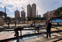 Avanza la construcción del nuevo Paseo de la Fama de Campeones en la avenida Lecuna