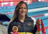 Lismar Lyon se corona tricampeona sudamericana en los 50m libre y consolida el dominio de Venezuela en la natación continental