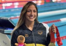 Lismar Lyon se corona tricampeona sudamericana en los 50m libre y consolida el dominio de Venezuela en la natación continental