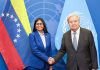 Presidenta Delcy Rodríguez sostuvo encuentro con el secretario general António Guterres en la sede de la ONU