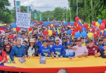 Pueblo de Bolívar se moviliza en respaldo a la intervención de la presidenta Delcy Rodríguez ante la ONU (+ Fotos)