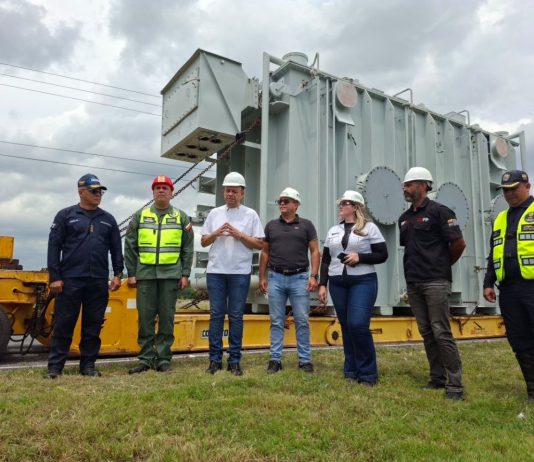 Llega a Portuguesa autotransformador de 300 MVA para activar la primera fase de la Subestación 400 kV (+ Fotos)