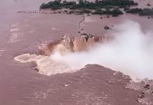 Cierran el Parque Nacional Iguazú en Argentina tras desbordë del río por crecida extraordinaria asociada al fenómeno El Niño