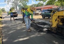 Avanza la transformación vial en el municipio Piar con el despliegue de un plan de asfaltado en el sector El Corozo de Upata