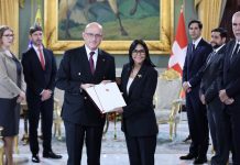 Presidenta Delcy Rodríguez recibe cartas credenciales del embajador de la Confederación Suiza, Martin Maier (+ Fotos)