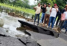 Suspenden de manera temporal el tránsito de vehículos por la Troncal 5 en Barinas tras el colapsö de una alcantarilla en el municipio Pedraza