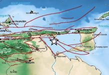 Sïsmo de magnitud 4.8 sacude el estado Sucre este viernes con epicentro localizado a 31 kilómetros al suroeste de Güiria