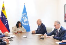 Presidenta Delcy Rodríguez sostiene reunión bilateral con el Alto Comisionado de ACNUR Barham Salih (+ Fotos)