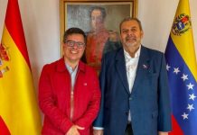 Embajador Timoteo Zambrano recibe en Madrid al vicepresidente del Concejo Municipal de Chacao