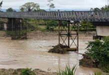 Intensas lluvias en la región andina provocan el colapsö del puente Burgua y cortan la comunicación entre Táchira y Apure