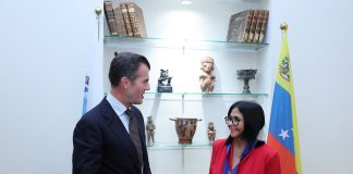Presidenta Delcy Rodríguez recibe condecoración en la sede de la IILA durante su visita oficial a Roma (+ Fotos)