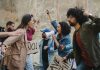 Jóvenes italianos prôtestan masivamente contra el presupuesto de defensa y la austeridad en educación