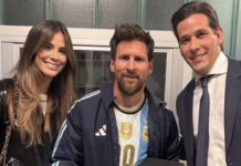 Presidente de la FVF Jorge Giménez compartió junto a Lionel Messi en el post partido de despedida en Buenos Aires