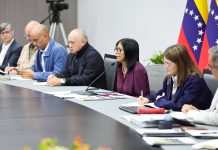 Delcy Rodríguez encabeza reunión de Gabinete en Miraflores para evaluar planes de desarrollo económico (+ Fotos)