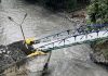 A solo días de haberse inaugurado: Puente se cayó en Portuguesa, no resistió una lluvia con crecida del río (+ Video)